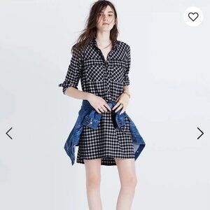 Madewell Daywalk Shirt Dress in Hilldale Plaid Size S